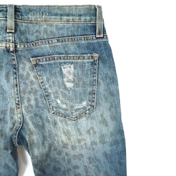 Current/Elliott The Stiletto Jeans in Denim Leopard Destroy Size 26 NWT $238 - Picture 9 of 12